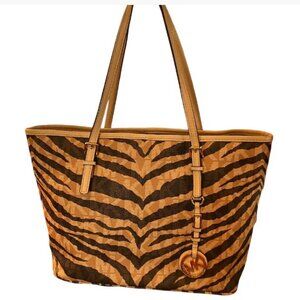 MICHAEL Michael Kors Vintage Tiger Print Animal Print Tote EUC